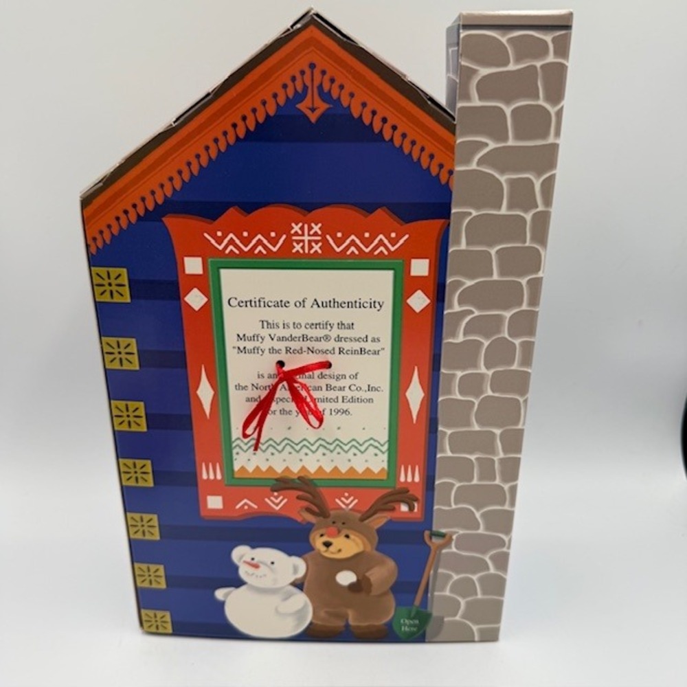 Muffy VanderBear 1996 Limited Edition Muffy the Red-Nosed ReinBear NIB - Picture 6 of 8